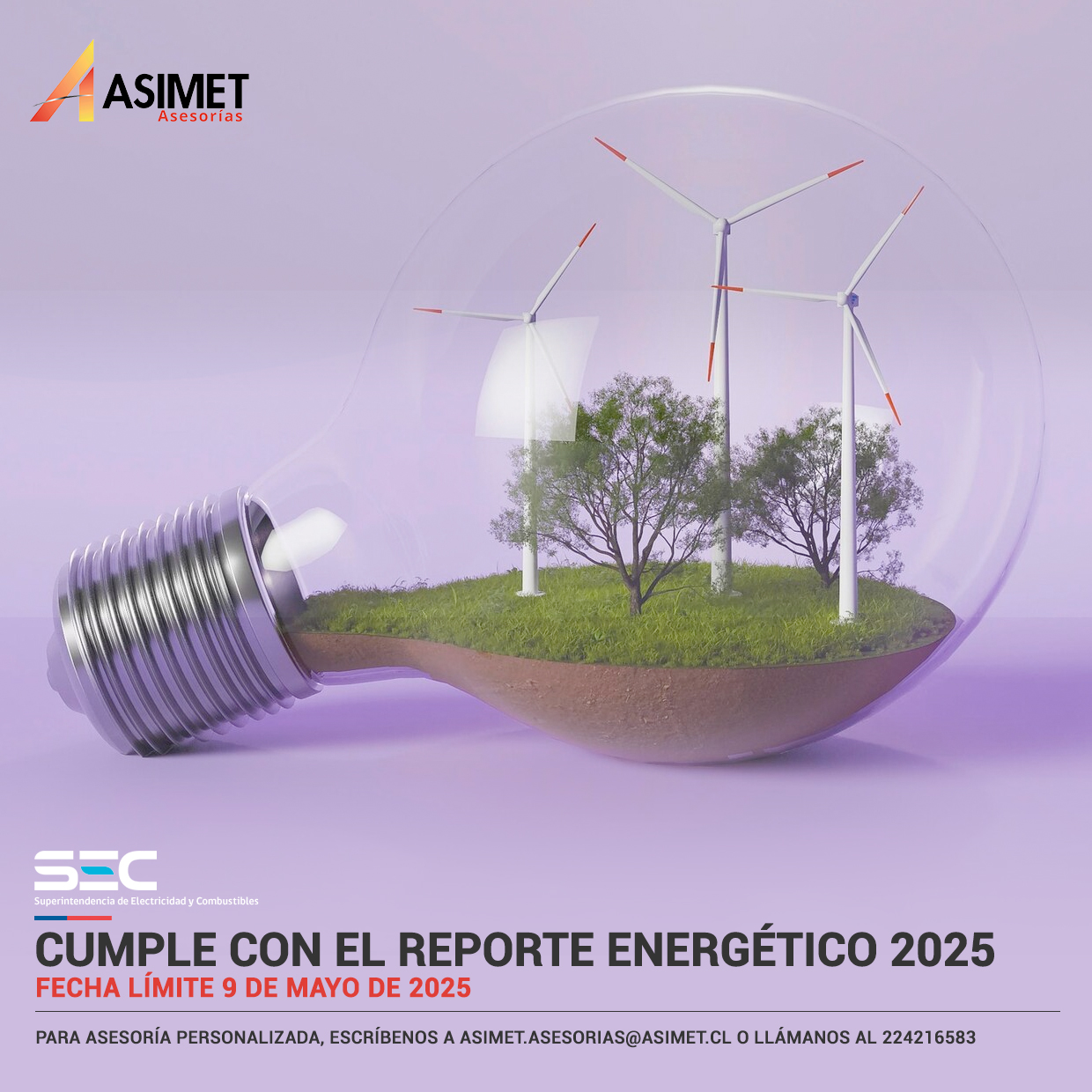 Cumple con el Reporte Energetico 2025 con Asimet Asesorias